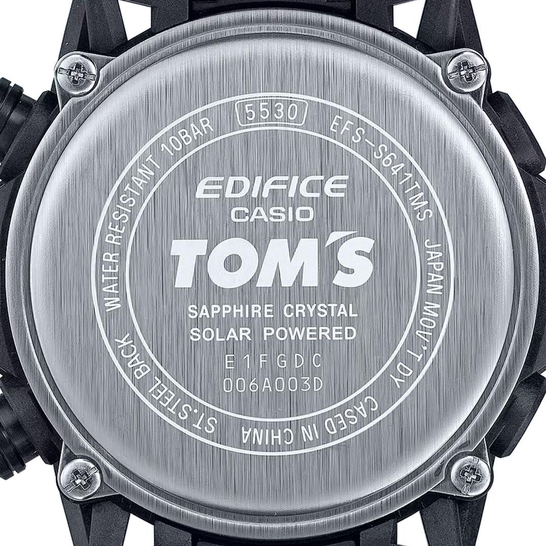 Casio Edifice TOM’s 50th Anniversary Edition ref. EFS-S641TMS back