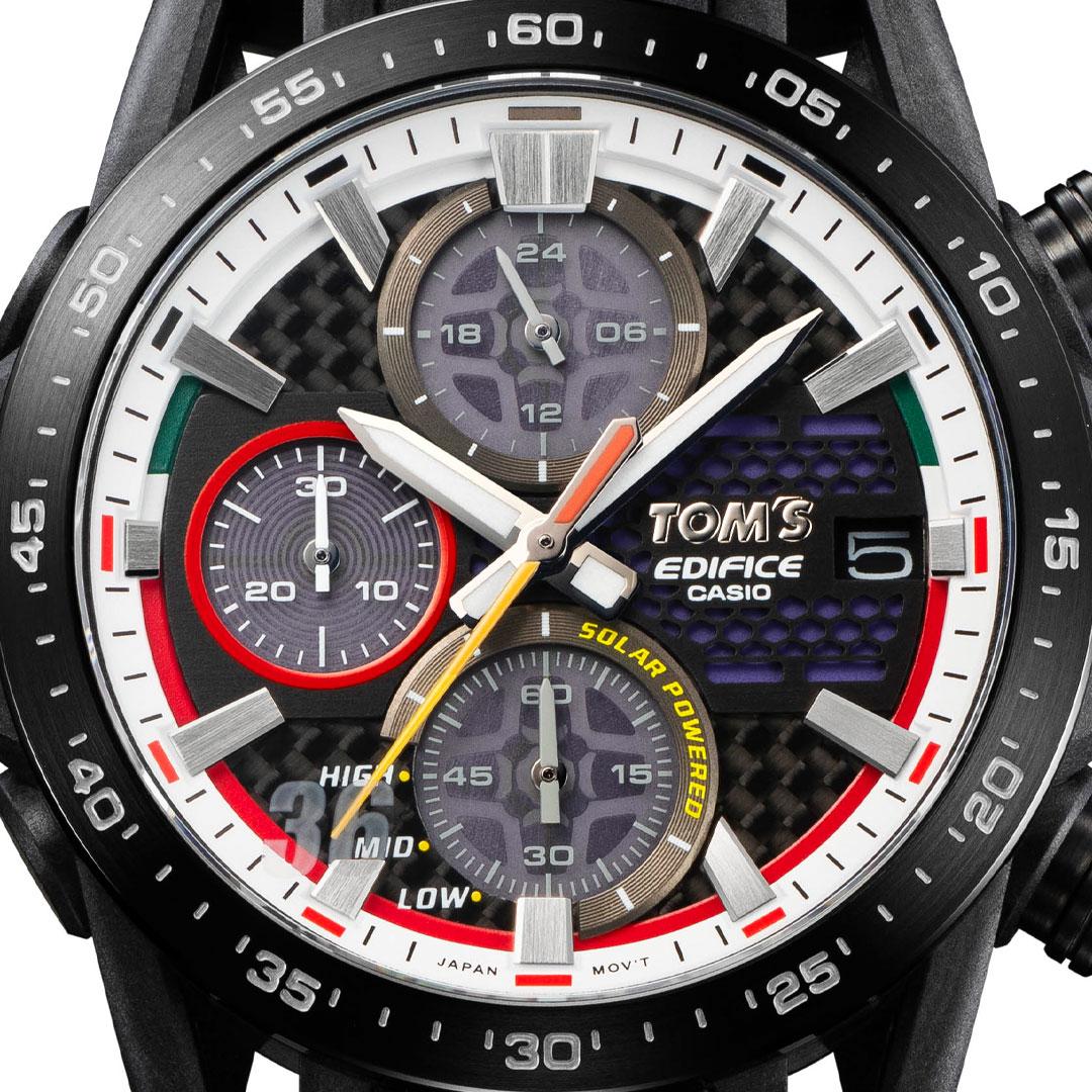 Casio Edifice TOM’s 50th Anniversary Edition ref. EFS-S641TMS dial